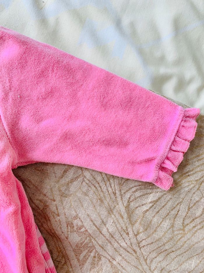 Pyjama chat velours rose -12 mois - photo numéro 5