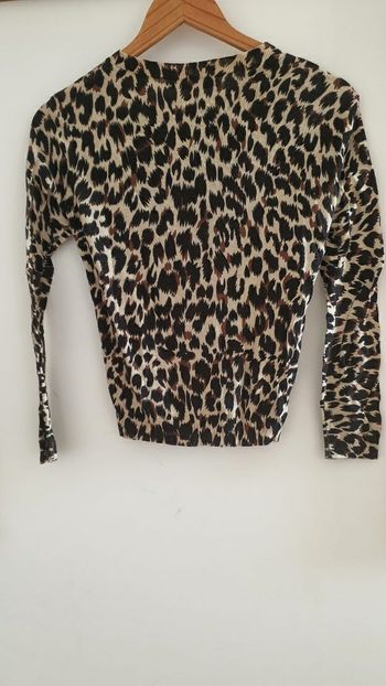 Gilet leopard Monoprix S
