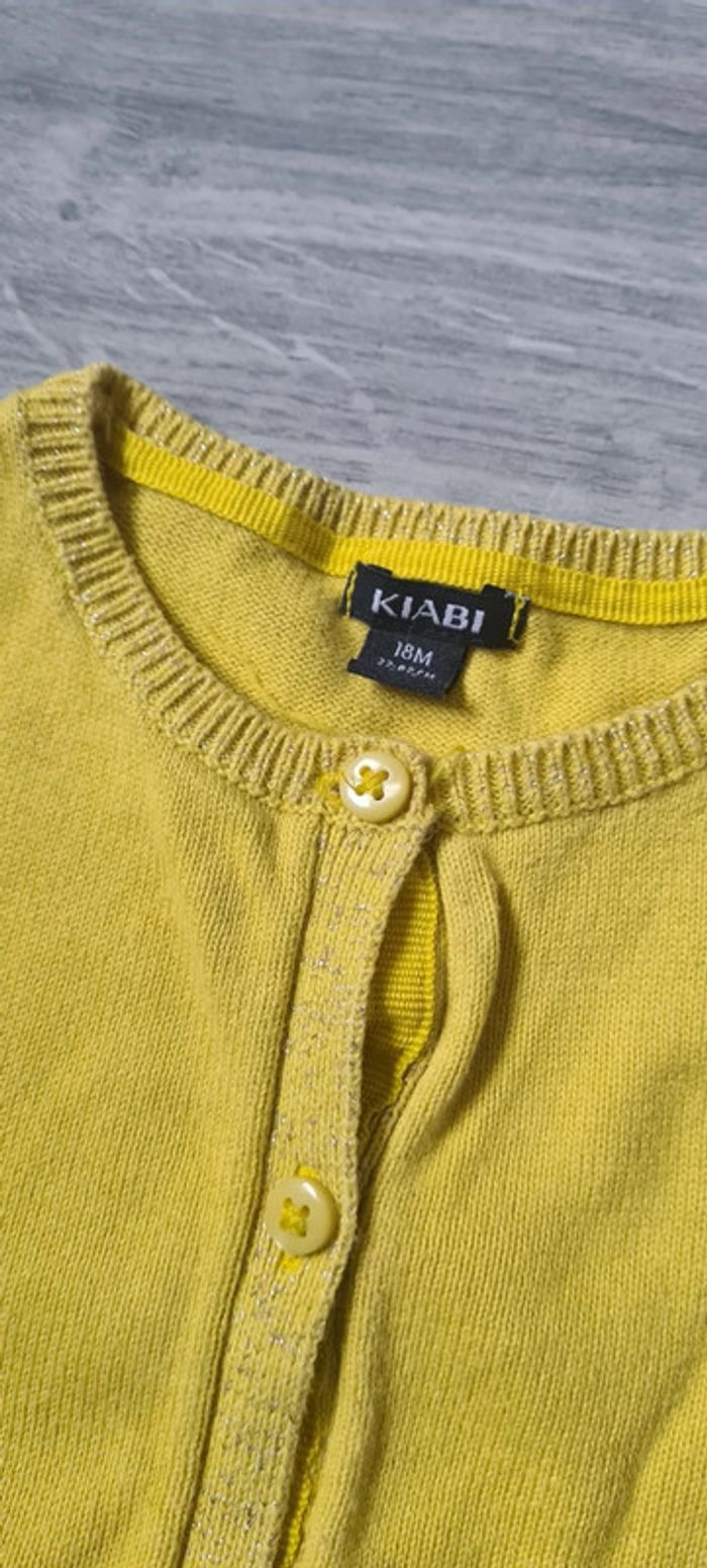 Gilet Kiabi jaune 18 mois - photo numéro 2