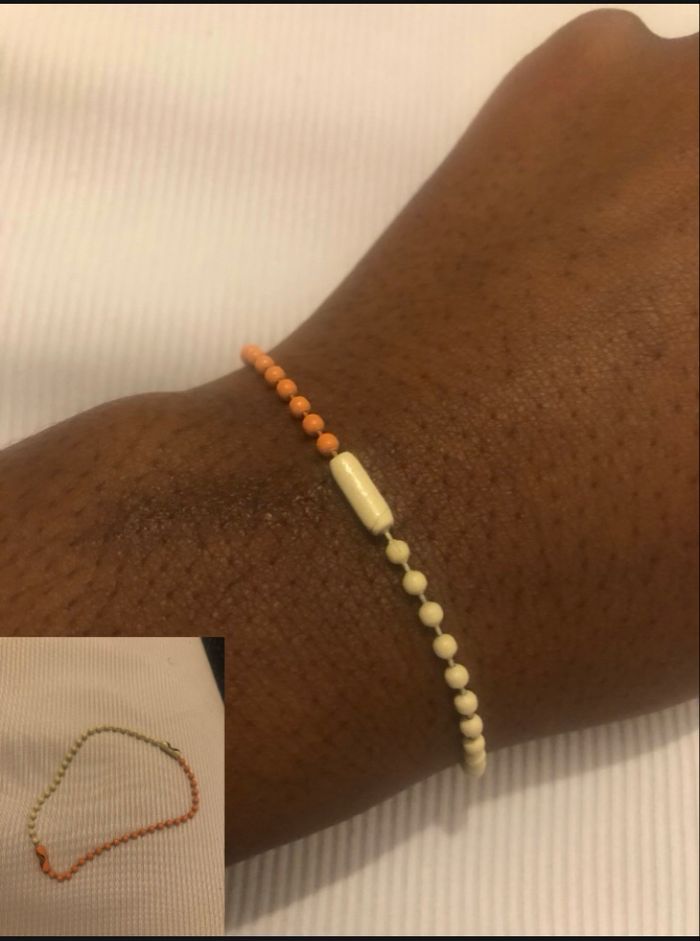 Bracelet rouge/ jaune/ orange - photo numéro 3