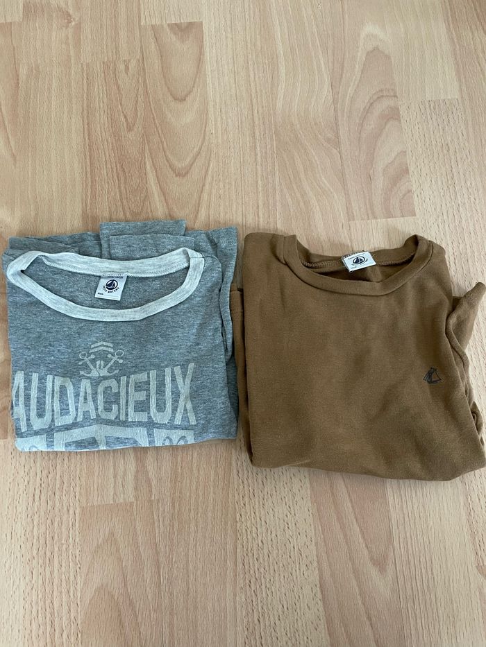 2 t-shirts Petit Bateau