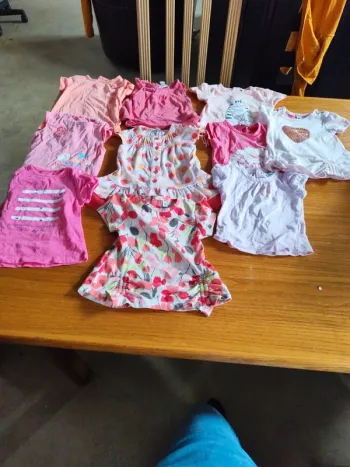 Lot de 10 haut bébé 3 mois