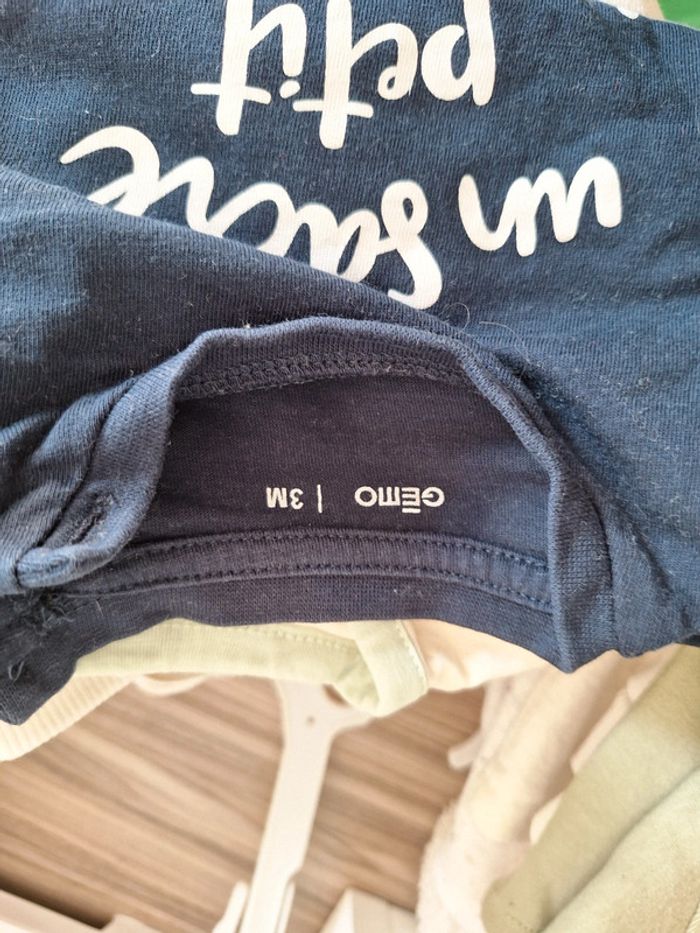 Haut/ maillot manches longues bébé garçon 3 mois - photo numéro 2