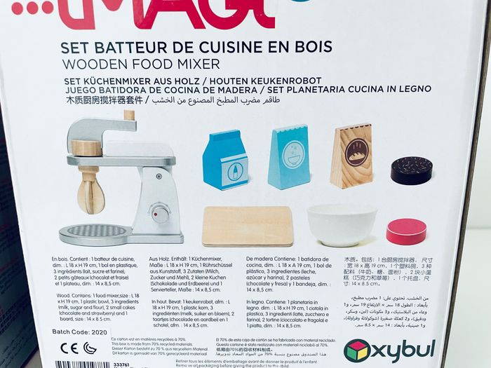 Set batteur de cuisine et grille pain en bois Oxybul - photo numéro 6