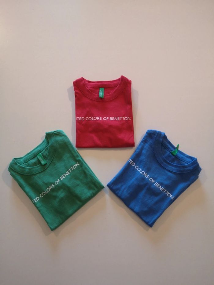 Lot 3 t-shirt benetton 18 mois