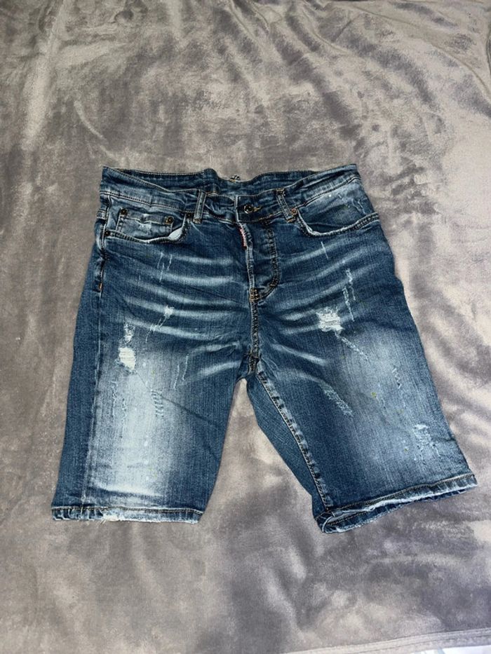 Short en jeans bleu homme S de marque