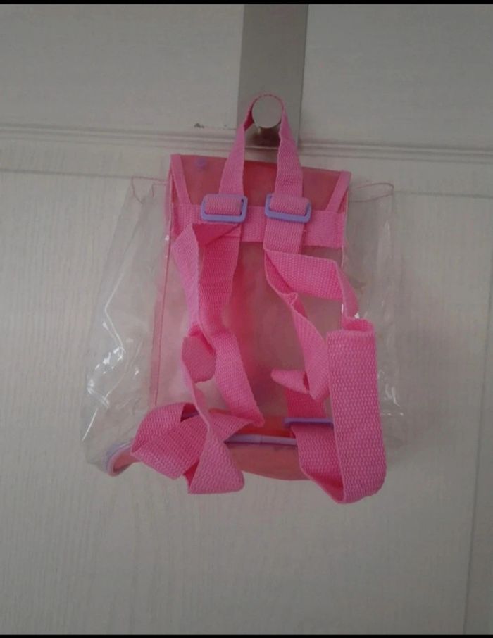 Petit sac à dos en plastique transparent et rose - photo numéro 6