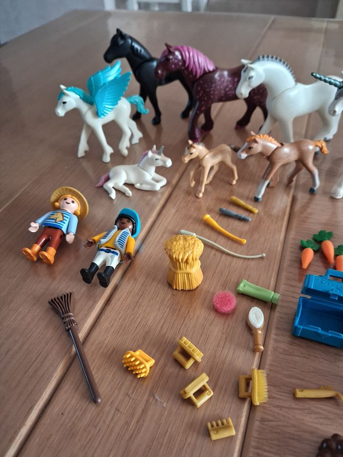Lot de chevaux et poulains playmobil - photo numéro 3