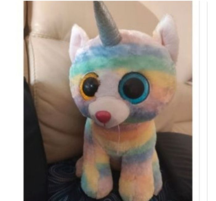 Chat licorne 🦄 35 cm - photo numéro 2