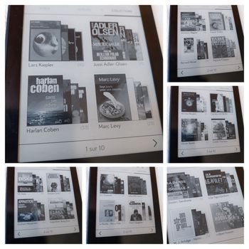 Liseuse Tolino Vision 2 avec plus de 1850 ebooks thriller/policiers/suspenses