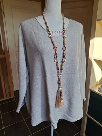 Pull beige sable tout doux