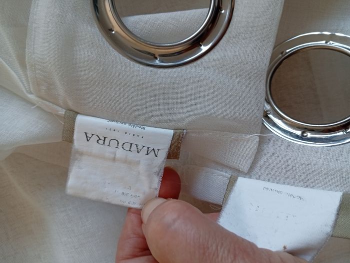 2 Rideaux blancs à œillets. Madura - photo numéro 10