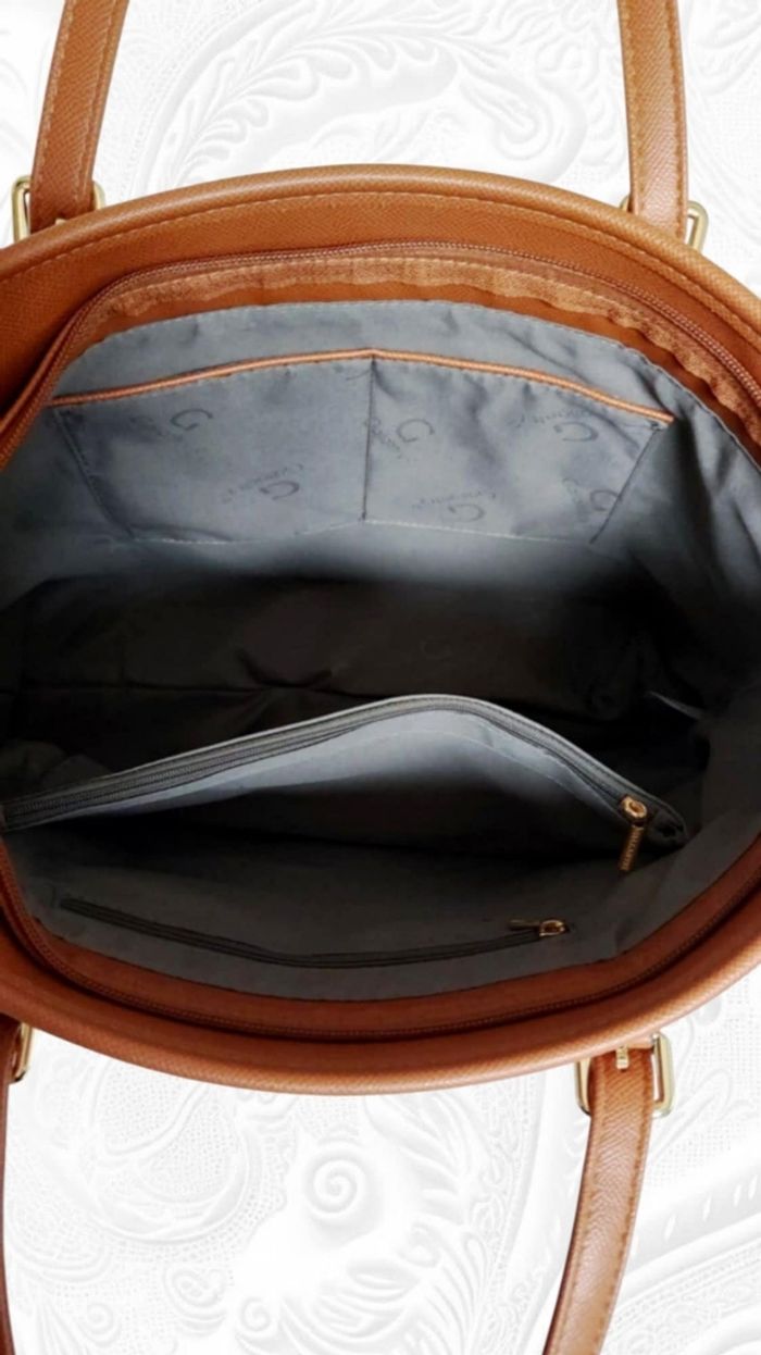 Sac cabas chic camel - photo numéro 4