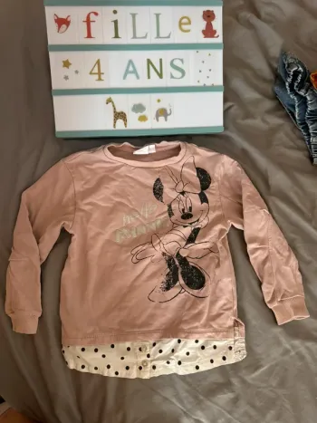 Haut manche longue Minnie 4 ans