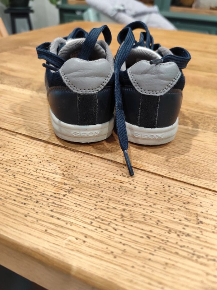 Basket à lacets respirantes Geox 28 bleu marine - photo numéro 5