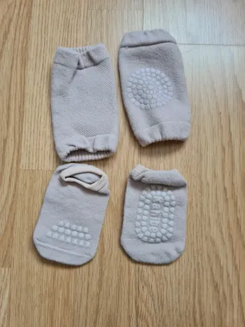 Genouillère et chaussettes antidérapant