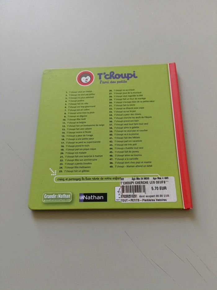 Livre T'choupi cherche les œufs de Pâques Nathan - photo numéro 3