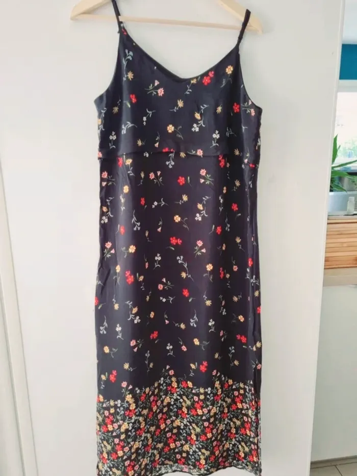 Robe longue été fleurie fendue - photo numéro 5