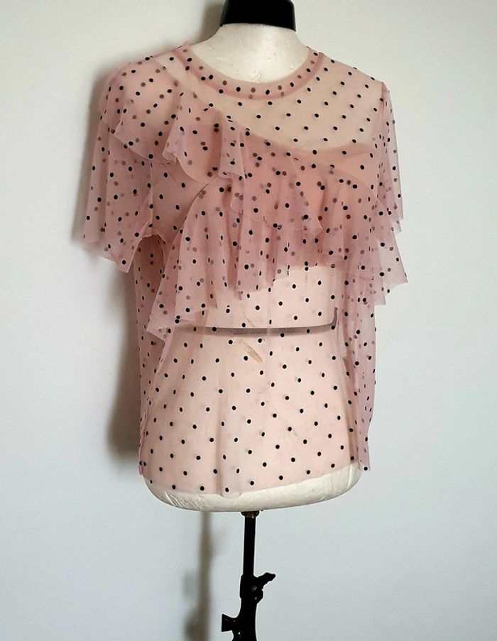 T-shirt H&M M rose transparent - photo numéro 7