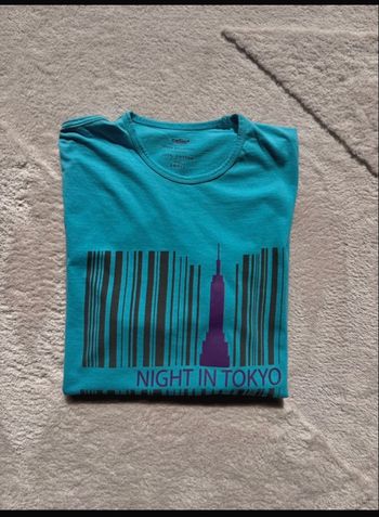 T-shirt col rond turquoise - Taille S - très bon état