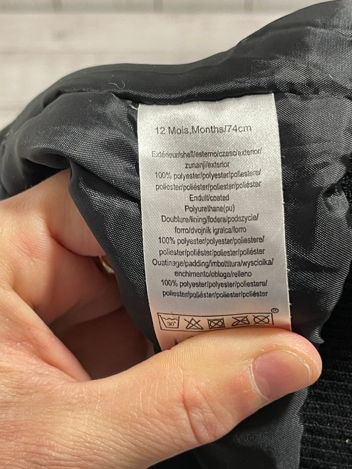 Tissaia - blouson simili cuir - 12 mois - photo numéro 5