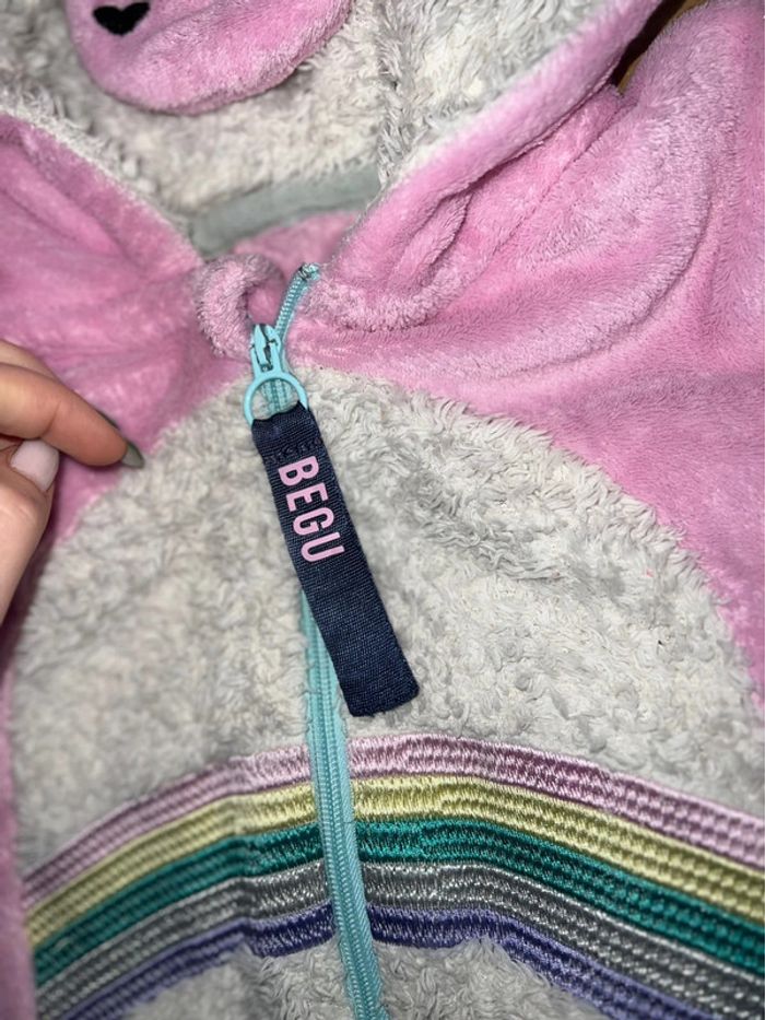 Combi Pyjama combinaison begummy polaire hiver 13-14 ans 13 14 licorne costume polaire tout doux - photo numéro 4