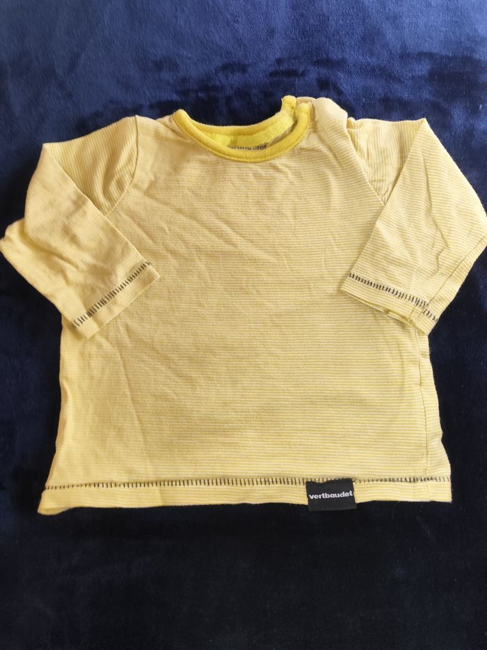 T shirt manches longues, pull fin Verbaudet 9 mois