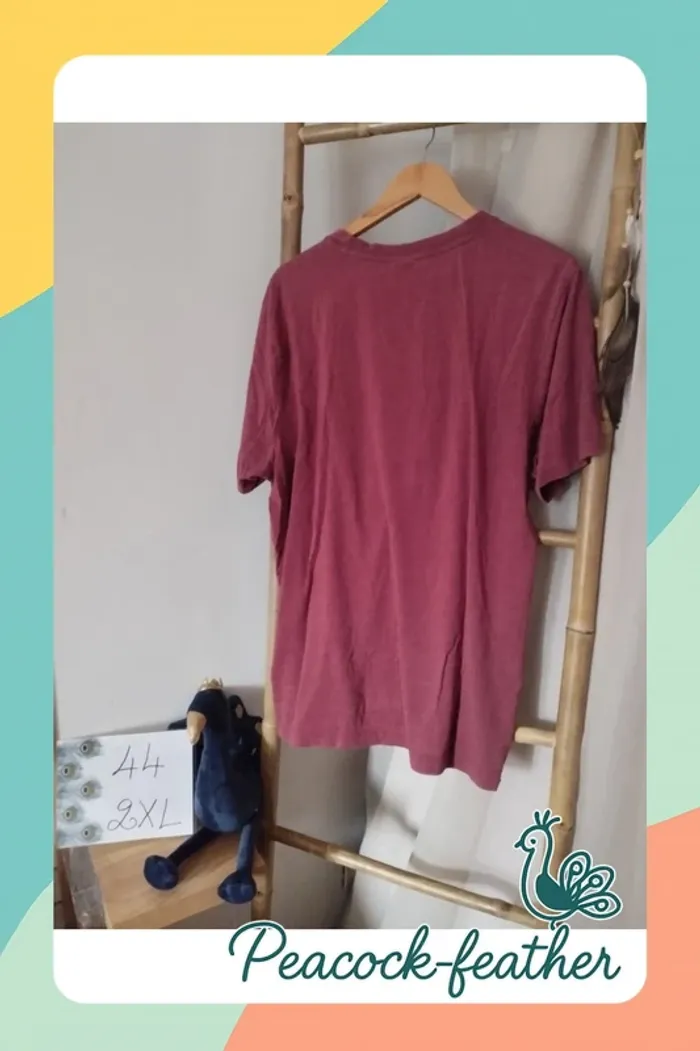 T-shirt bordeaux xxl Puma homme - photo numéro 7