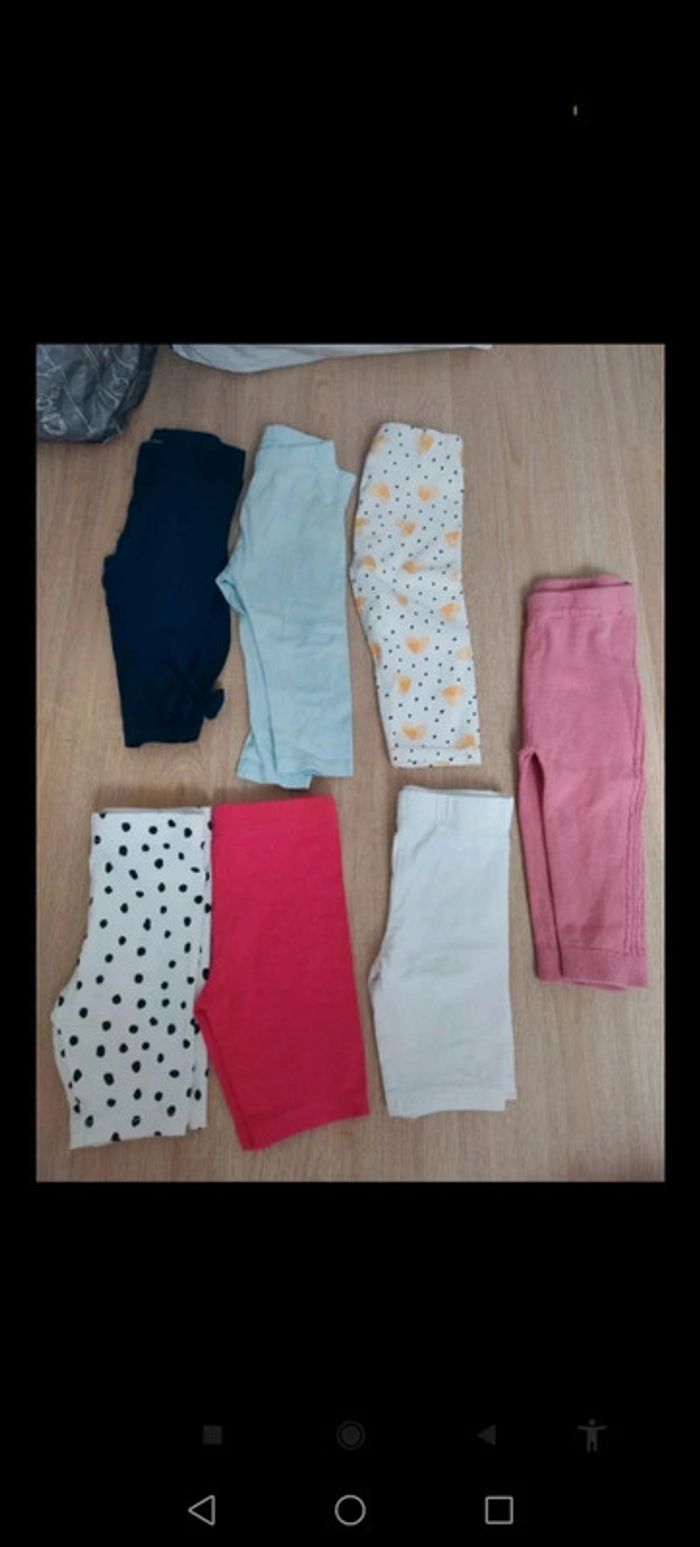 Leggings et pantacourt bébé fille 9 mois