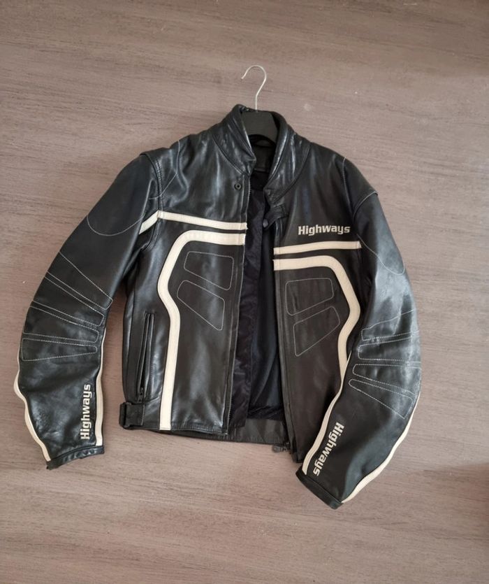 Veste cuir moto