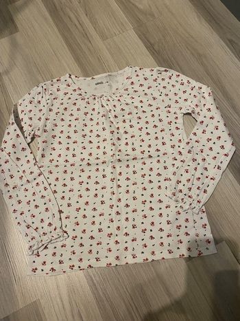 T shirt manche longue fleurie