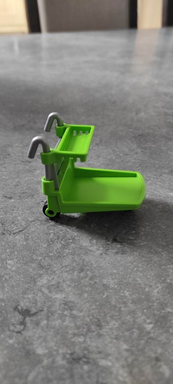 (A6) Playmobil chariot à bagages vert