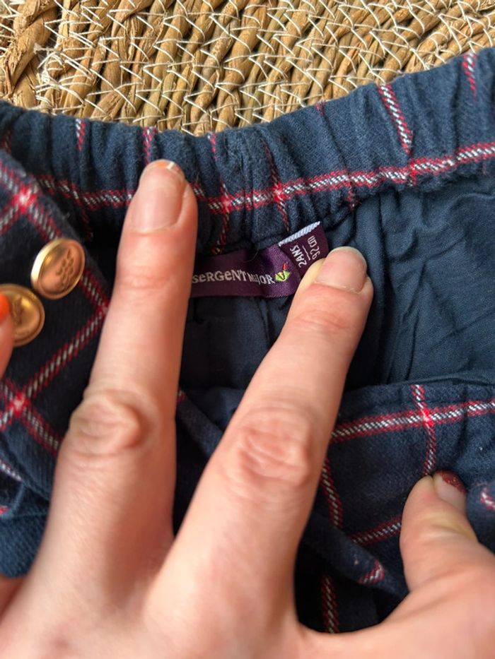 Short à carreaux Sergent Major 2 ans - photo numéro 2