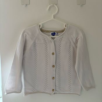 Gilet blanc à boutons