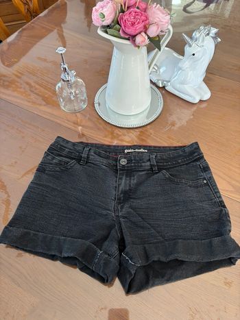 Short en jean anthracite - Grain de Malice - T38
