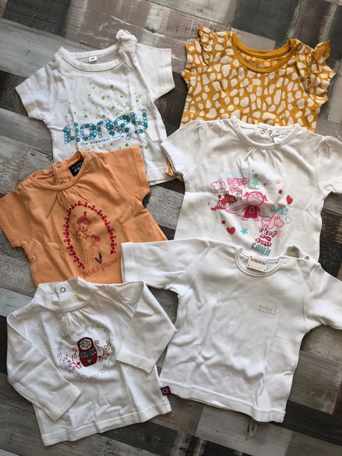 Lot de 6 t shirt 3 mois