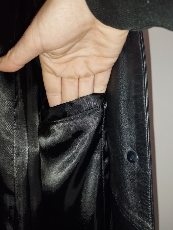Manteau cuir long Pôle Nord - photo numéro 3