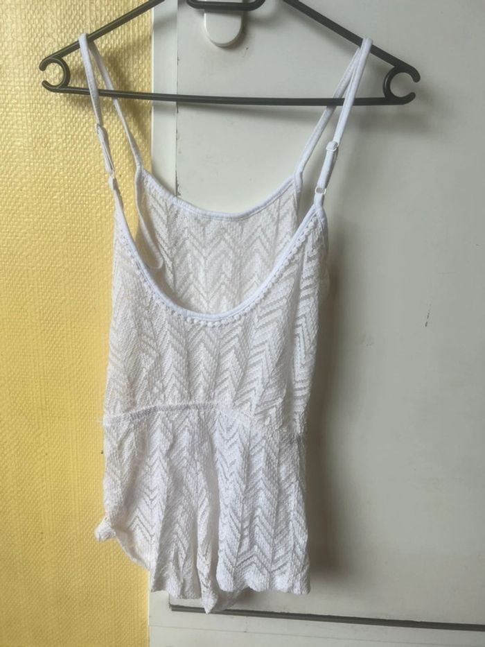 combi short en dentelle blanc jennyfer - photo numéro 4