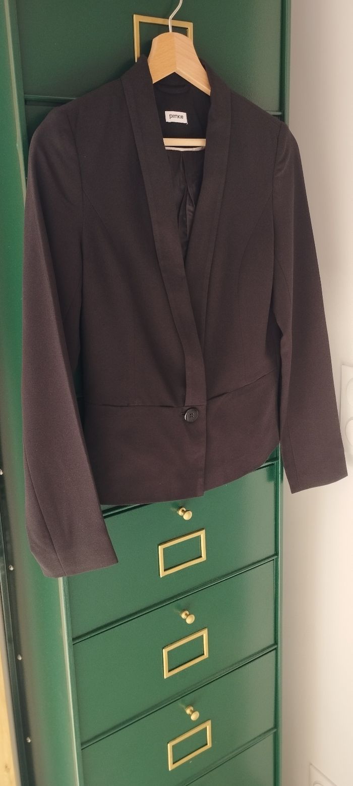 Veste blazer noire Pimkie taille 34 - photo numéro 3