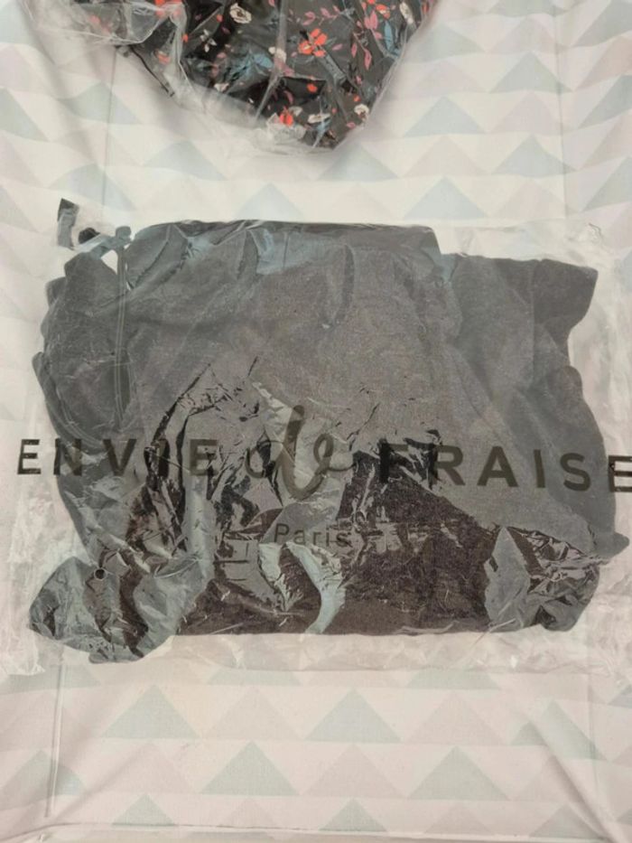 Robe grossesse gris pièce cuir Envie de fraise Taille 36 38 M - photo numéro 14