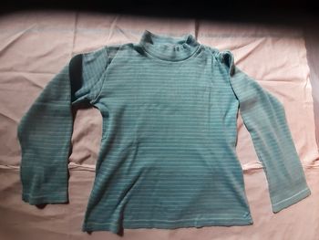 Sous pull bleu rayé