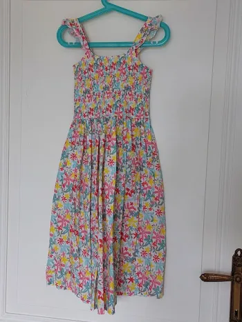 Robe longue fleurie été 6A