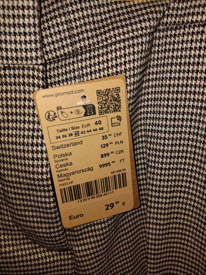 Pantalon habillé à carreaux - photo numéro 3