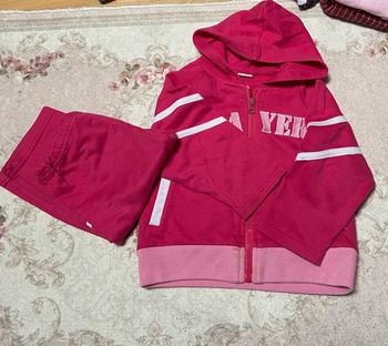 Ensemble jogging fille rose