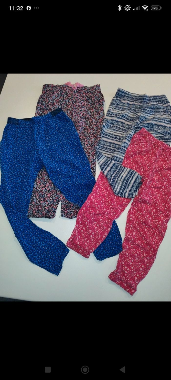 Lot pantalon léger fille 6 ans