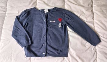 Gilet bleu marine tape à l'œil t5