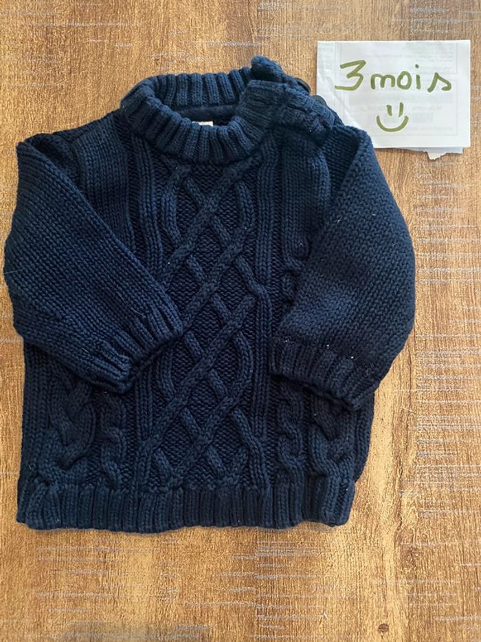 Pull en maille chaude taille 3 mois Orchestra