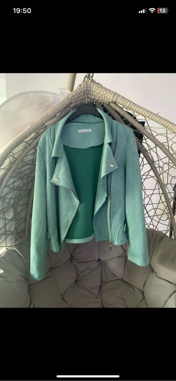 Veste perfecto suedine