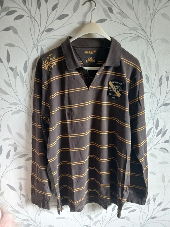 🍍 Polo ML homme Biaggini taille XXL