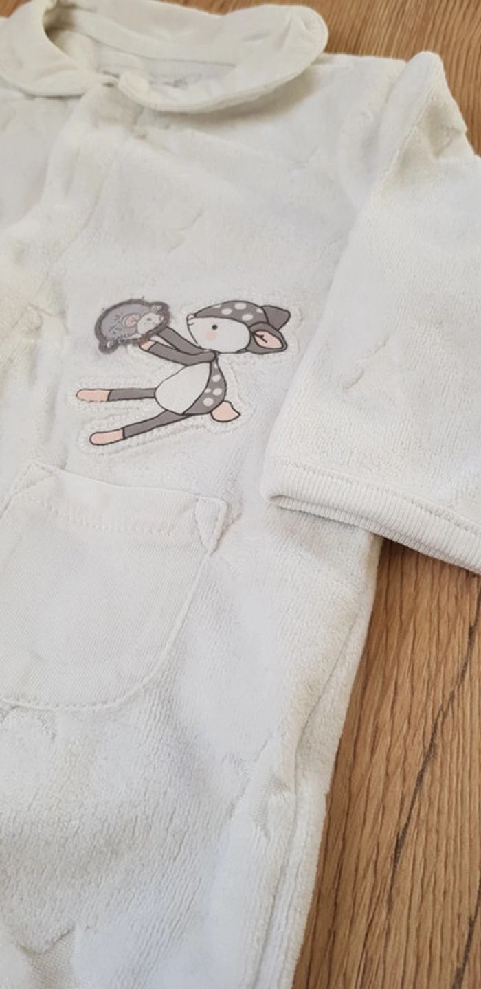 Pyjama velour bébé fille - photo numéro 2